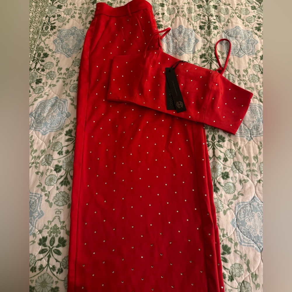 SOLD House of Harlow 1960 red pants and top